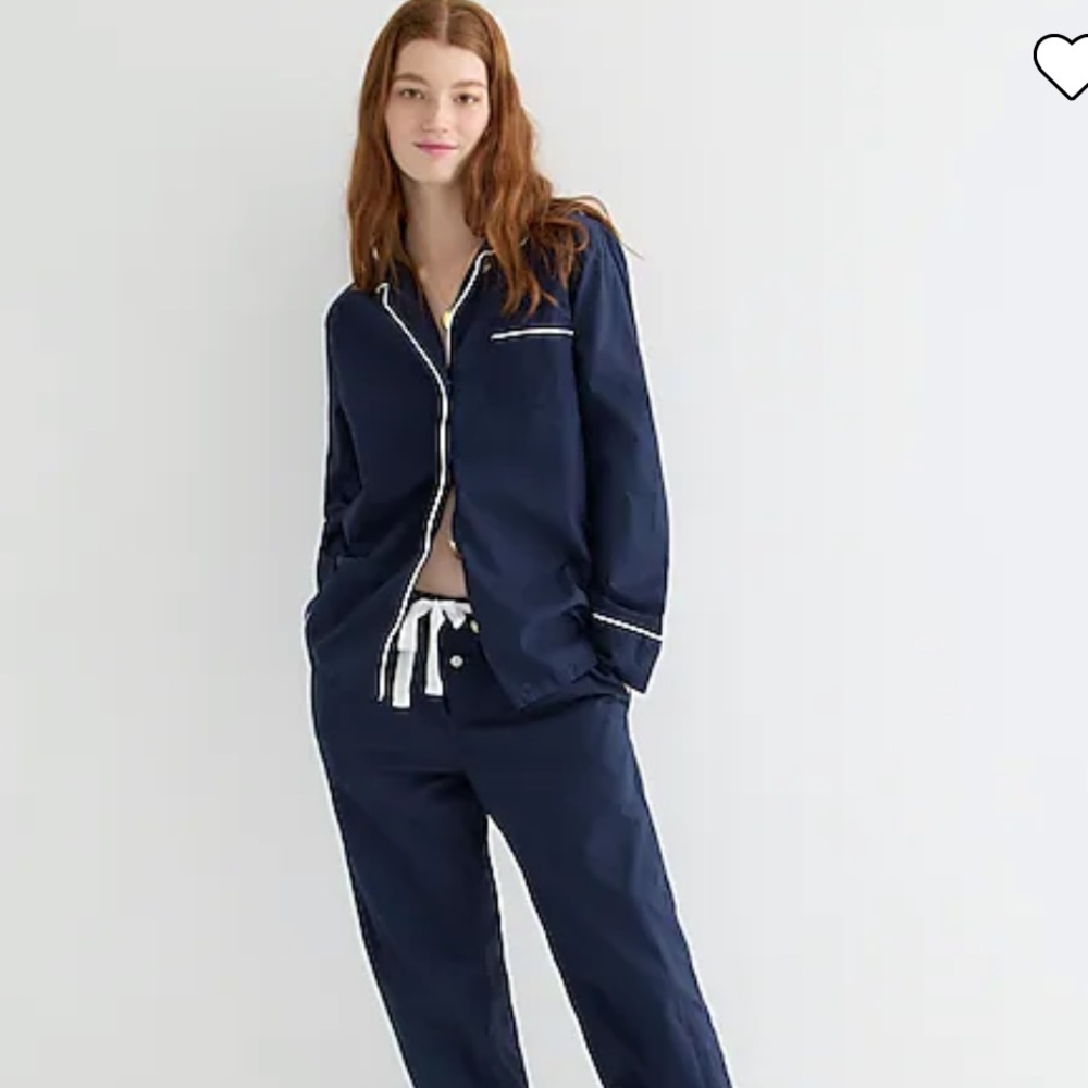 J. Crew end on end long sleeve pajama set.